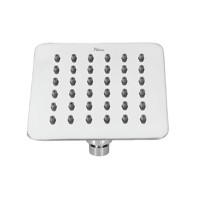 Colva (4x4 Inches) 304- Grade Stainless Steel Chrome Finish Overhead Shower Without Arm