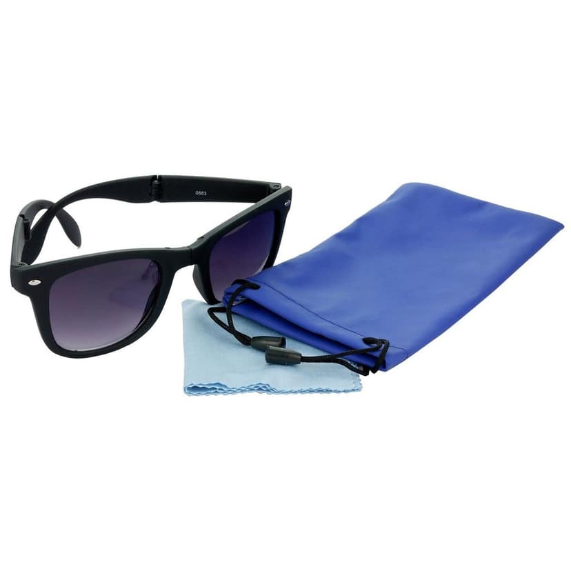HRINKAR Pilot And Rectangular Stylish Sunglasses For Men And Women (Blue And Grey Lens | Silver And Black Frame - HCMB039) With Free Paper 3D Glass view 8