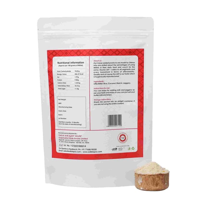 Millet Akki Huri Hittu 400 Gms view 2