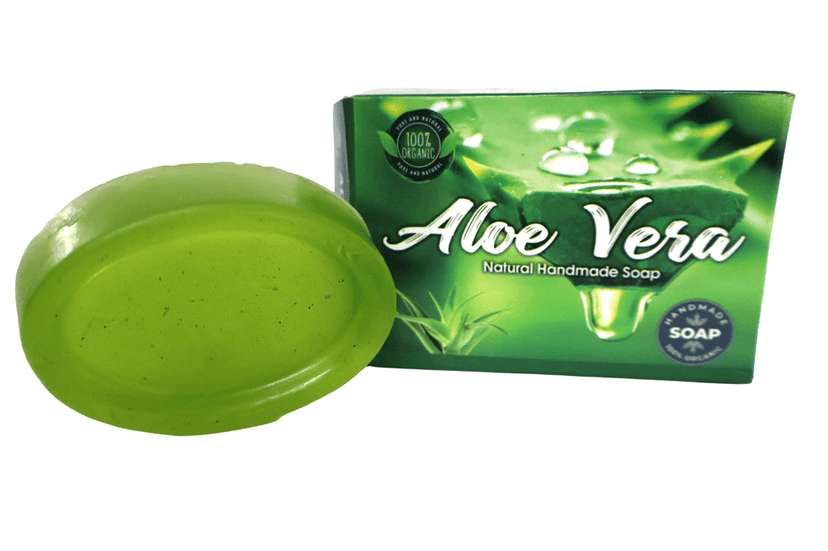 100% Organic Pure & Natural Handmade Aloe Vera Soap Bar for Hydrated Skin view 3