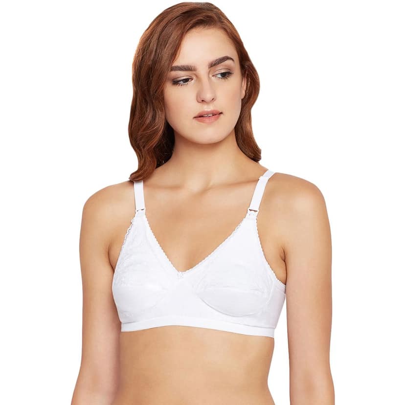 Bodycare 100% Cotton Non Padded Non wired Feeding Bra-Pack of 3 view 2
