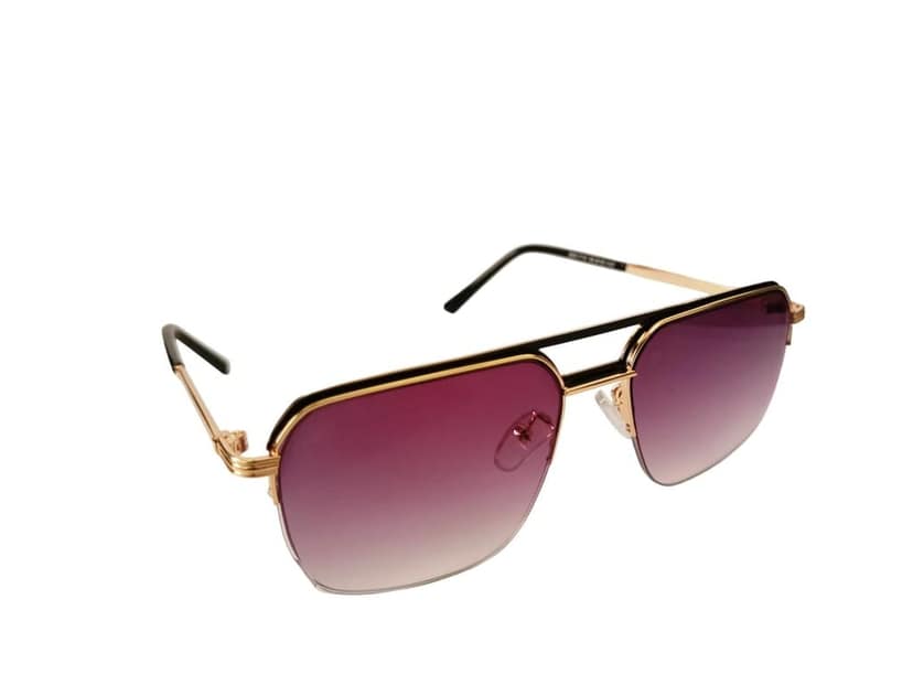 MD Style UV Protected Full Rim Square Vintage Metal Frame Sunglasses/Unisex Sunglasses