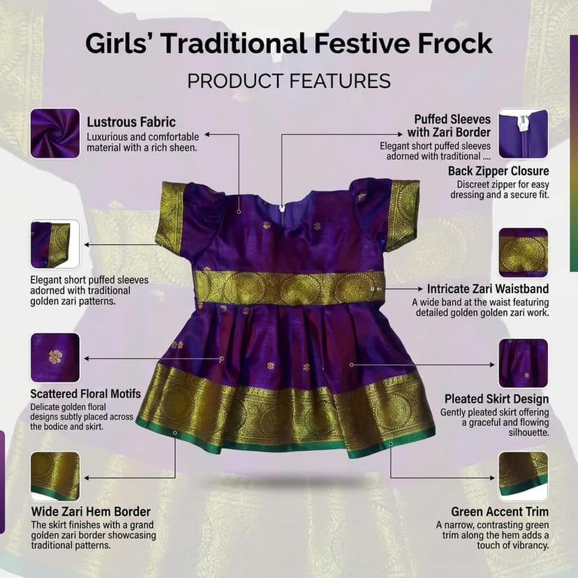 LUSTER Elegant Baby Girl's Silk Satin Frock and Dresses Available (Newborn Baby to 5 Years) Ideal for Birthdays, Festivals, and Weddings. Sleeveless Affordable Quality Cute Baby Frock Wine view 4