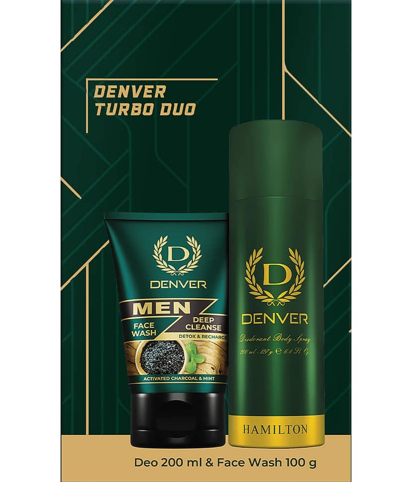 Denver Hamilton Deo 200 ml & Face wash 100 Gm (Turbo Pack)