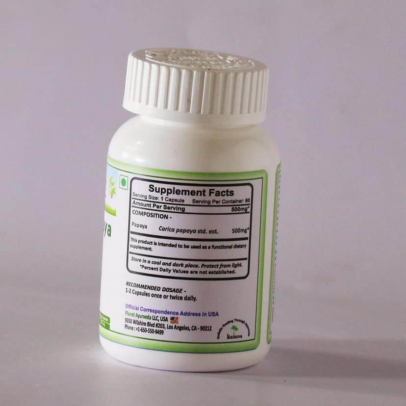 Planet Ayurveda Carica Papaya Capsules (60 CAP) view 2