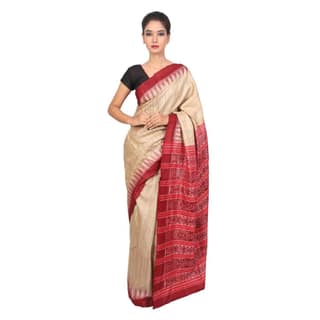HANDLOOM KOSA SAREE WITH BLOUSE (SKU - 1ST101250919 SAREE- 159)