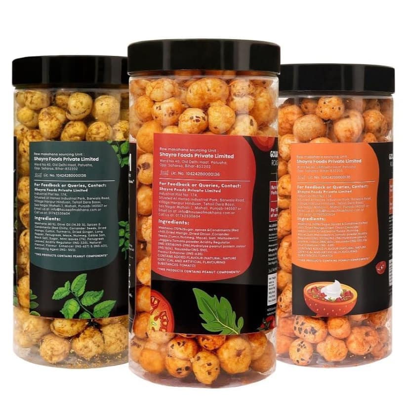 GOURMET MAKHANA Roasted in Olive Oil | Flavors Tangy Tomato, Pudina Masala and Peri Peri | Combo Of 3, 65g Each. - 195 gm view 3