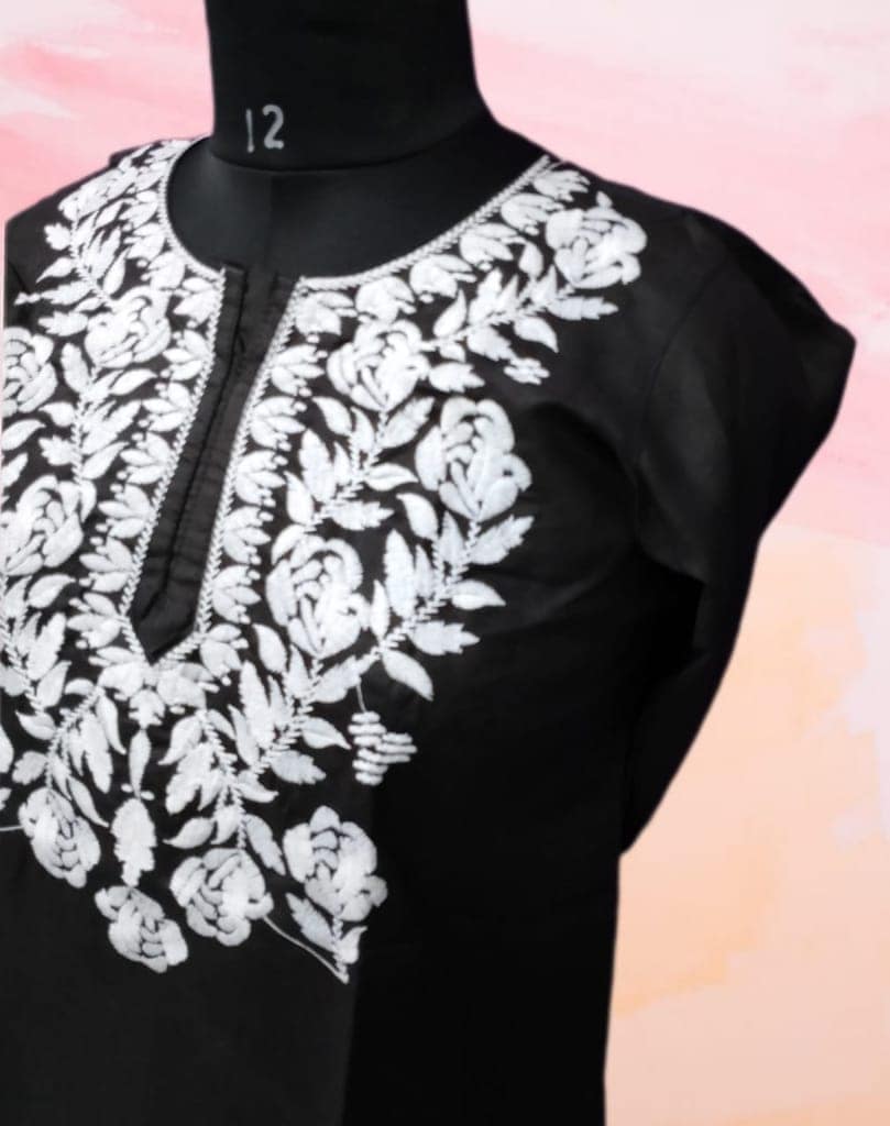 BLACK SHORT P.C COTTON KURTI view 3