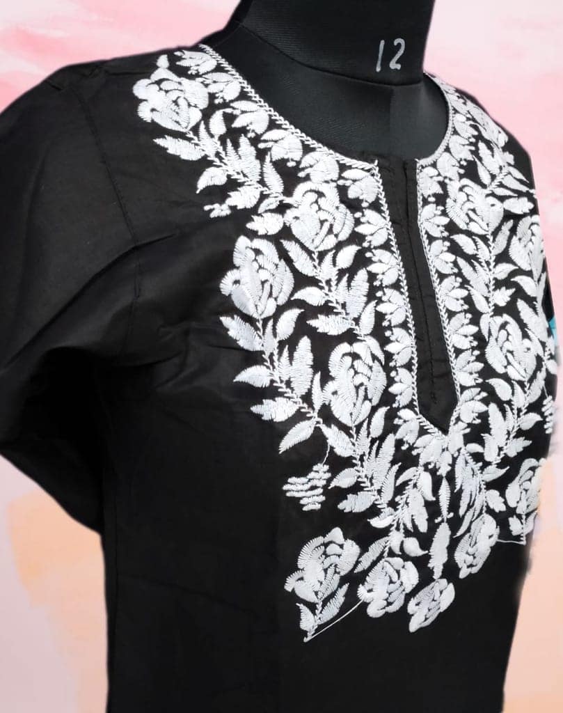 BLACK SHORT P.C COTTON KURTI view 4