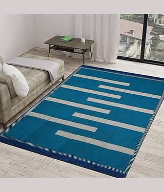 RADECOR Aqua Chenille Carpet Others 5x7 Ft