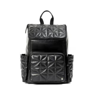 Elm Black Vegan Leather Backpack