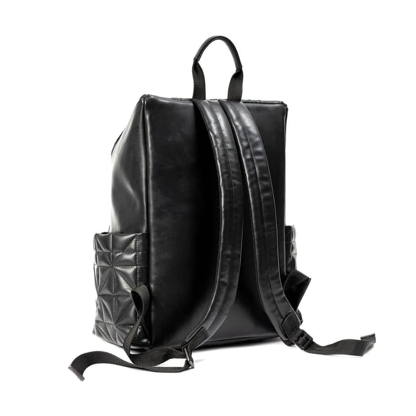 Elm Black Vegan Leather Backpack view 4