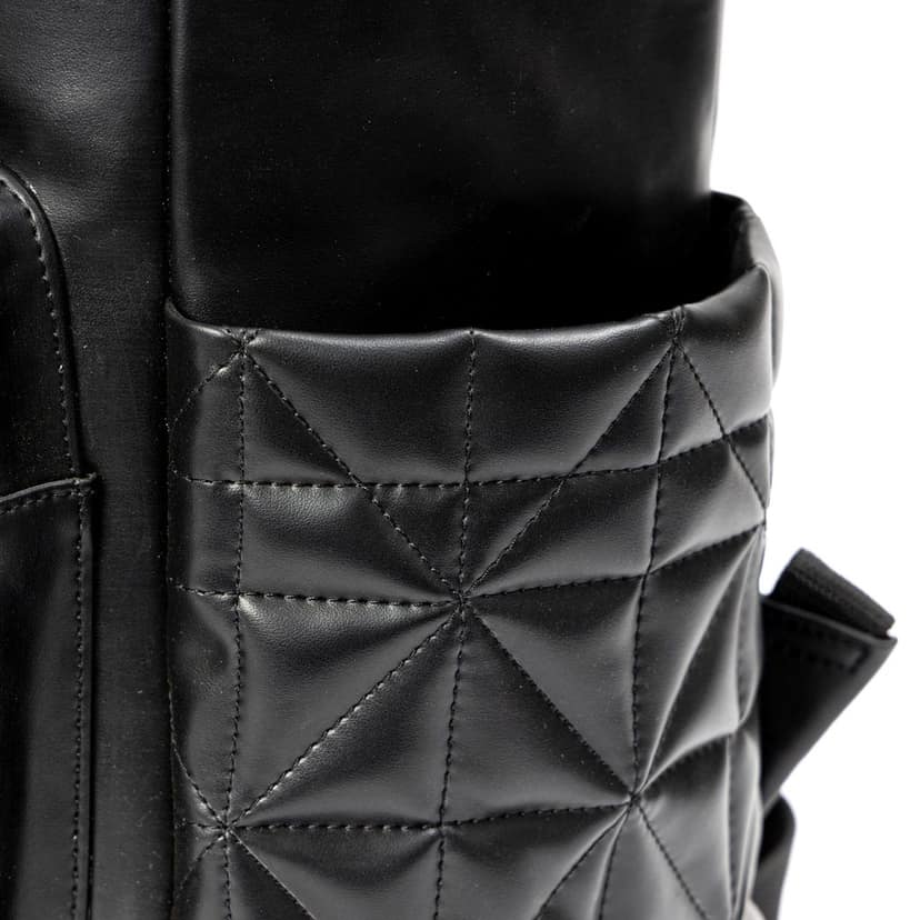 Elm Black Vegan Leather Backpack view 5
