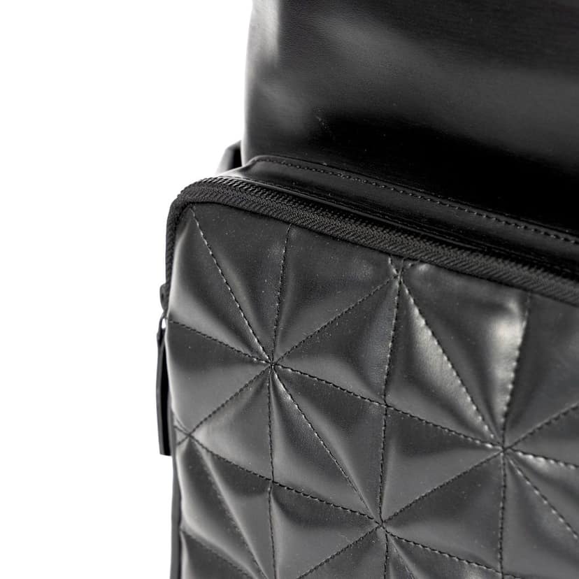 Elm Black Vegan Leather Backpack view 6