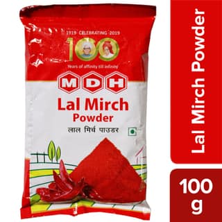 Mdh Powder - Lal Mirch, 100 G Pouch