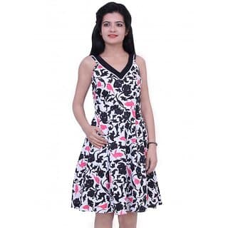 dlyric Womens Gathered Multicolor Dress