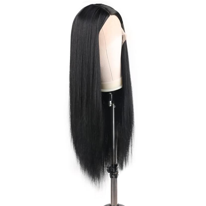 Akashkrishna Hair Wig Black Wig for Women Girls Long Straight Hair Wig Natural Fashion Cute Synthetic Wigs for Daily Party Cosplay view 4