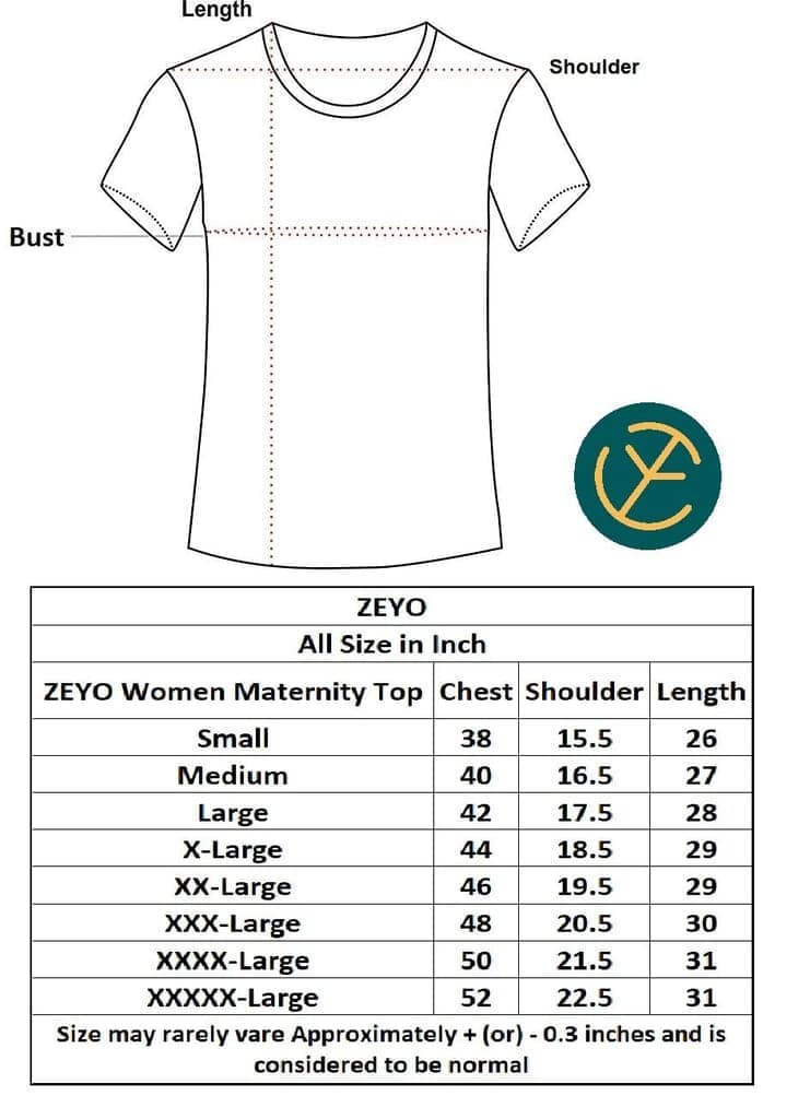 ZEYO Women Cotton Violet Heart Print Maternity & Feeding Top view 6