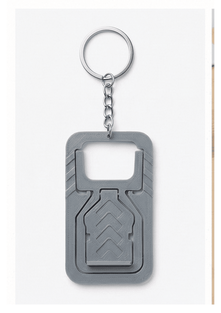 3D-printed Foldable Keychain Phone Stand
