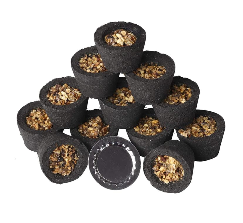 Delhi Deals Hub Sambrani Dhoop Cups for Pooja Sandalwood Fragrance Pack of 2 Total 24 Pieces view 2