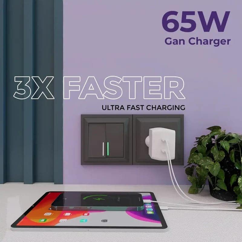 Lapcare Thumby 65 Gan Technology | Dual PD Ports | Charge 2 Devices | Smart protection | Travel Friendly view 5