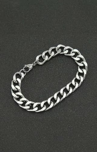 Classic Cuban Silver Bracelet