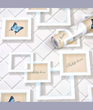 LAAYO Wallpaper & Wall Sticker - Abstract Wallpaper ( 45 x 250 ) cm ( Pack of 1 )