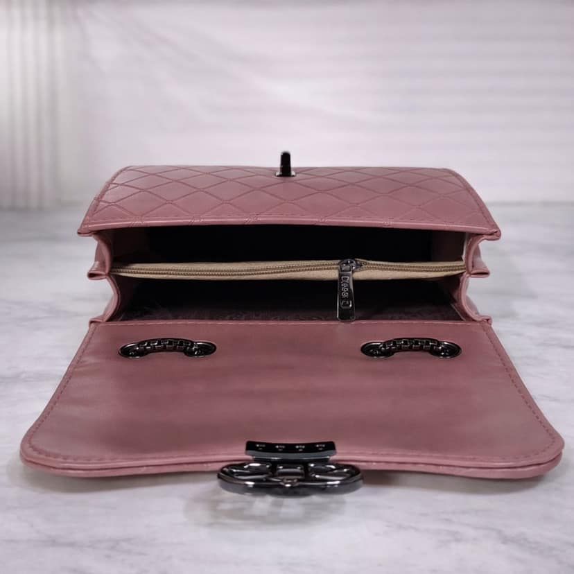 Quilted Design Sling Bag For Women | Chain Strap | Trendy Shoulder Bag view 5