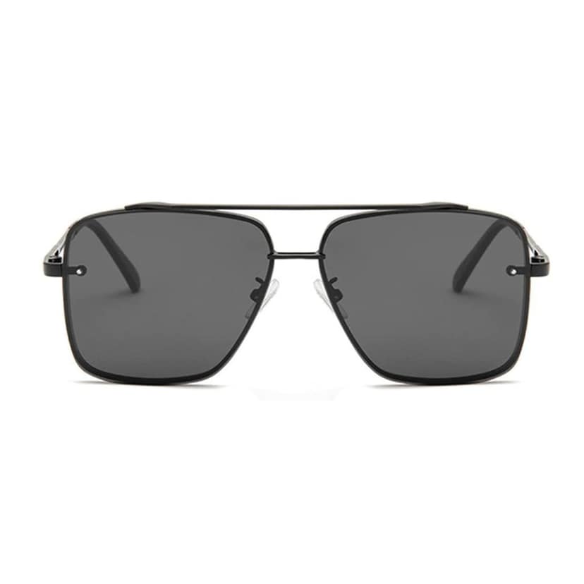 4Flaunt UV400 Protected Vintage Pilot Gradient Driving Metal Body Square Sunglasses For Men And Women (C1 - Silver Frame/Gradient Blue Lenses) view 2