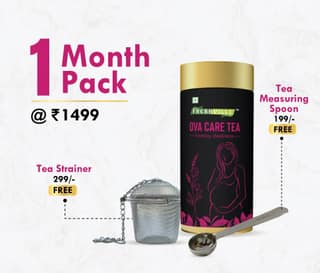 Freshville Ova care Tea | Pure & Natural | Helps With Hormonal Balance & Improves Fertility | Fennel, Nettle, Cinnamon, Ginger, Tulsi, Fenugreek, Spearmint, Shatavari, Moringa Tin (100g).1 Mo