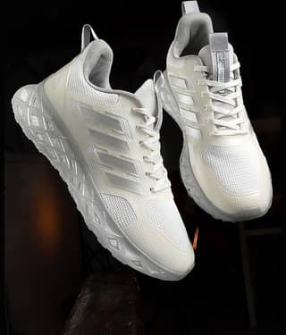 Action White Men's Sports Running Shoes