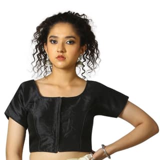 TheHangr Black Fantom Silk Blouse - 32