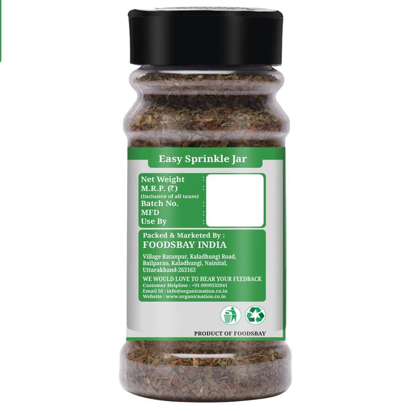 Organic Nation Basil Leaves 30g (pack of 2) | Premium Sun-Dried Basil for Italian, Thai & Continental Cooking view 7