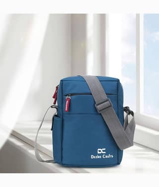 Dezire Crafts Green Textured Messenger Bag