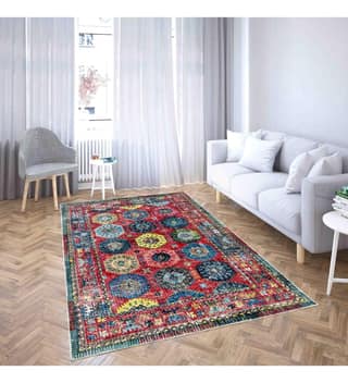 Neu Looms Handcrafted Viscose Wool Anti-Skid Rug Elegant & Comfortable for Bedroom, Living Room, Nursery, Dorm & Playroom