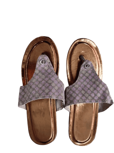 Women's Beaded Leather Platform Sandals