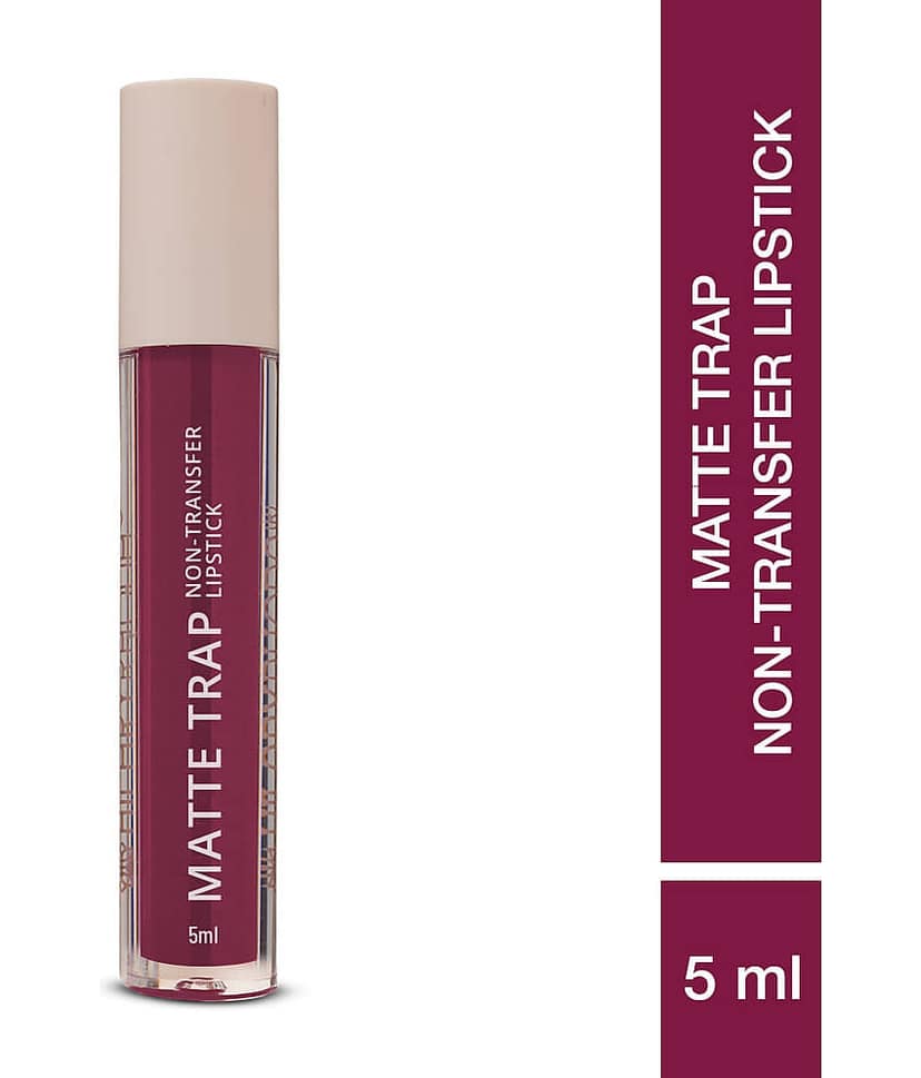 Hilary Rhoda Matte Trap Liquid Lipstick ,Non-Transfer & Waterproof Lipstick -5ml (Major wine)
