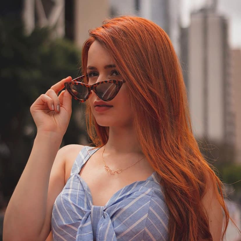 Fancy-Creation UV 400 Protection Retro Vintage Small Cat Eye Sunglasses For Women (C2 - Brown) view 4