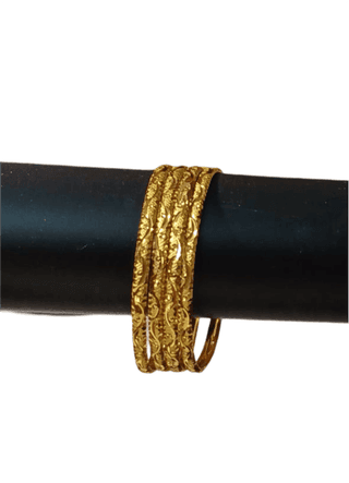 Gold Plated Traditional Indian Bangle Set of 4