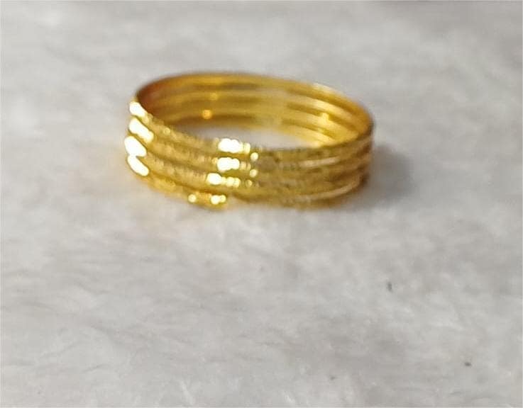 Gold Plated Traditional Indian Bangle Set of 4 view 3
