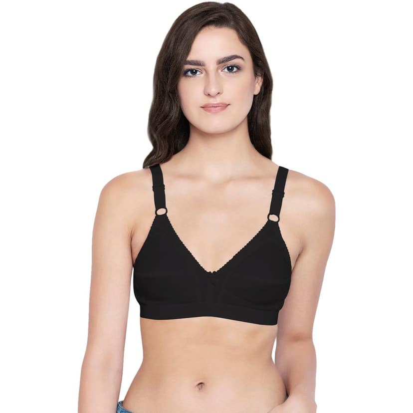 Bodycare 100% Cotton Non Padded Non wired Regular Bra-Pack of 3 view 2