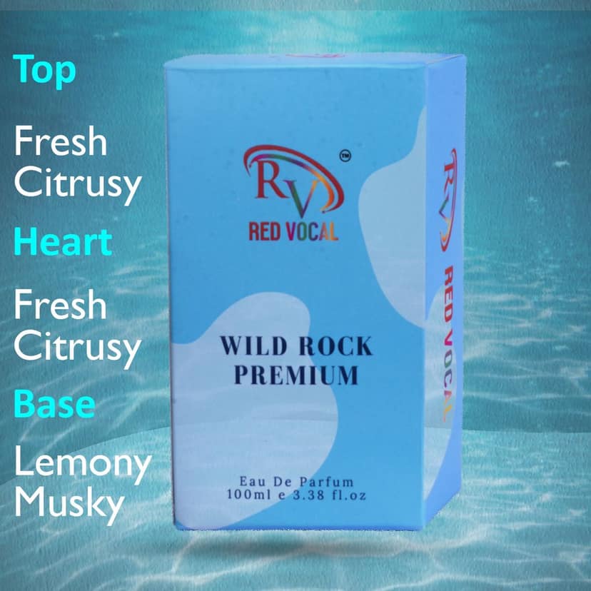 Red Vocal Wild Rock Premium Eau De Parfum for Men – 100ml | Long-Lasting Bold Fragrance | Luxury Perfume view 7