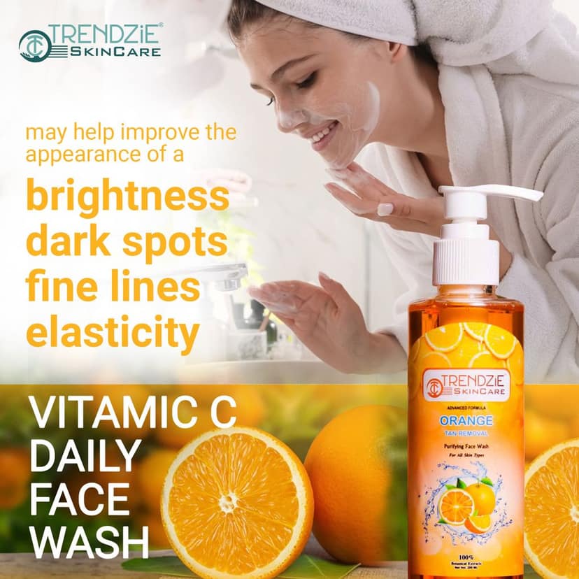 Orange With Vitamin C Tan Removal Purifying Face Wash view 3