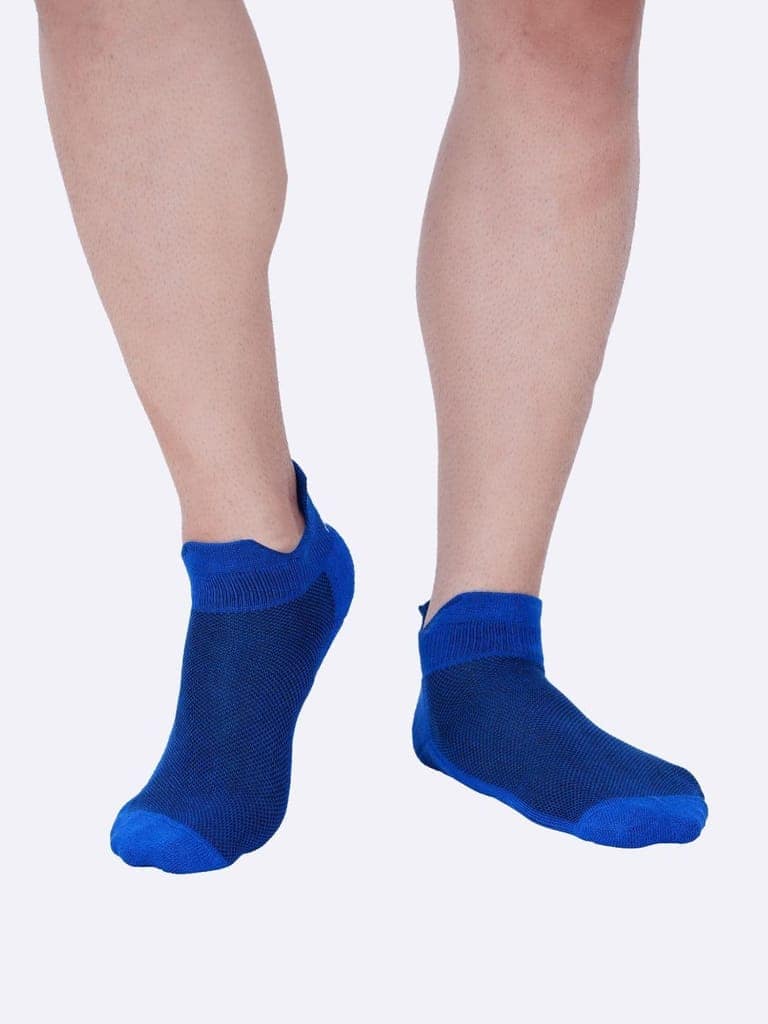 AirGarb Low Ankle Cotton Sneakers Socks for Men and Women: Comfortable Cushioning & Breathable Design Pack of 3 - TCA3ADW (Free Size) Multi Color view 2