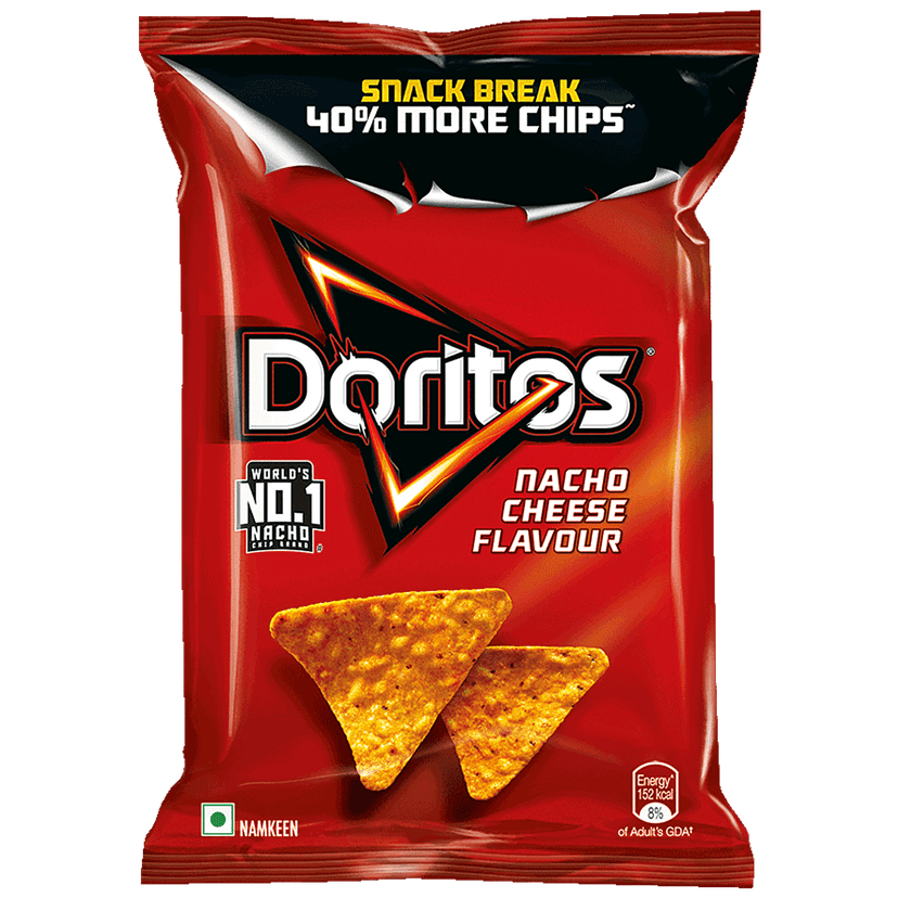 Doritos Nacho Chips - Nacho Cheese Flavour, 44 G Pouch view 2