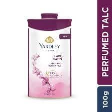 Yardley London Lace Satin Perfumed Talc for Women, 100g