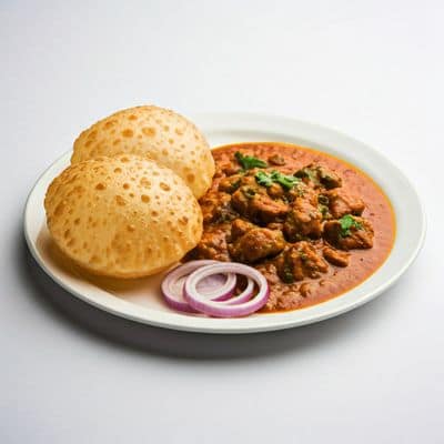 3 Phulka with Curry