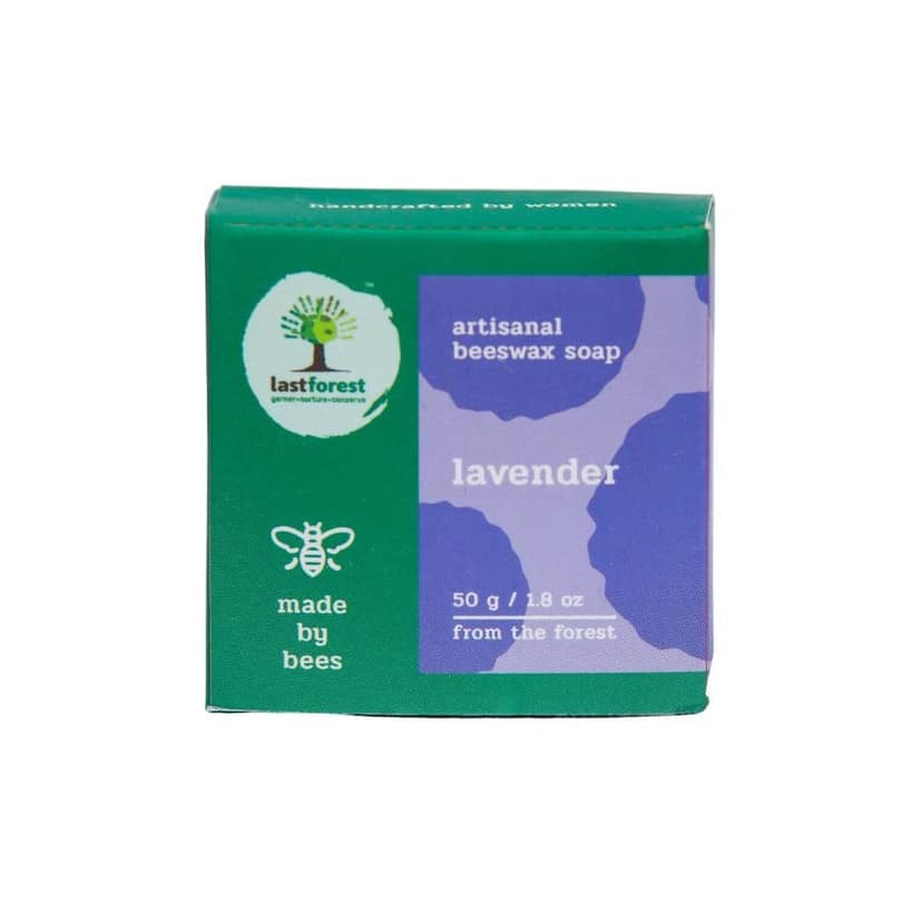 Last Forest Artisanal, Handcrafted, Handmade, Natural 'Pebbles' Beeswax Soap, Lavender, 50g - 100% Natural Ingredients, Moisturizing, Natural Beeswax, Bathing Soap for Men and Women view 4