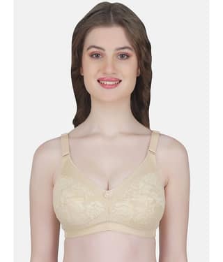 Eve's Beauty Cotton Blend Women's Everyday Bra ( Blue )