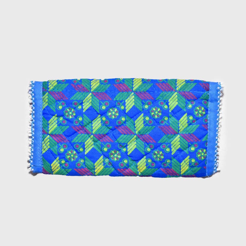 Tribes India Handcrafted Cotton, Spoange & Jeco Beeds Blue Purse (PVTG) view 2